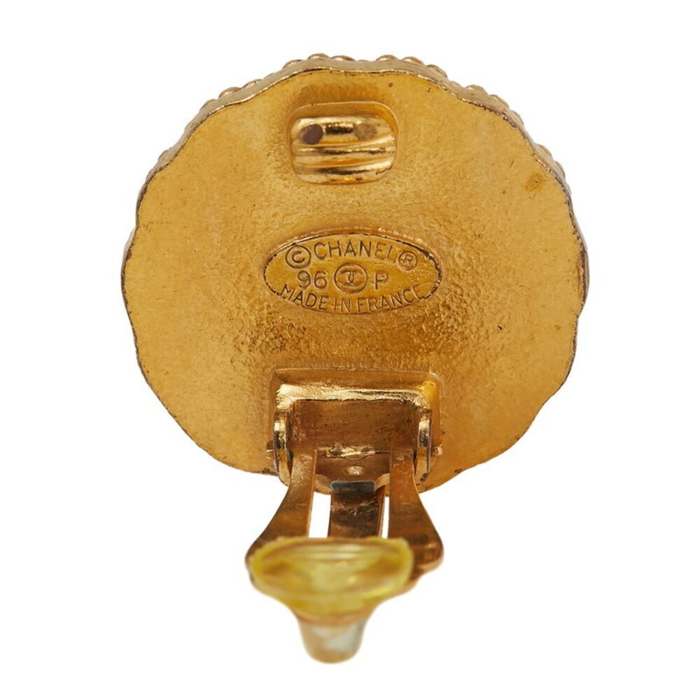 CHANEL Authentic Vintage Green Logo Earrings - Picture 3 of 3